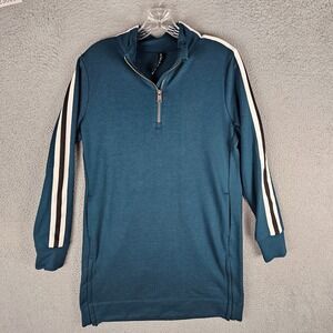 Athleta Crosstown Track Sweatshirt Dress Womens PM Tennis Golf Circa Quarter Zip